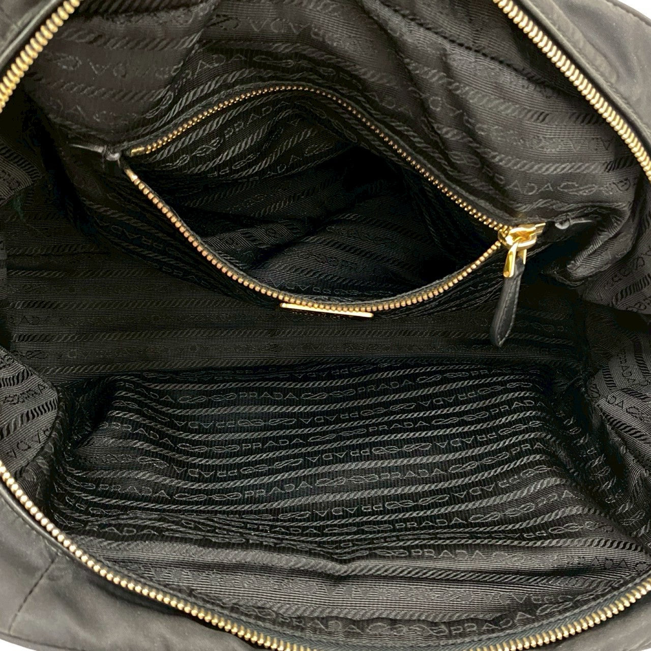 PRADA Handbag Nylon black