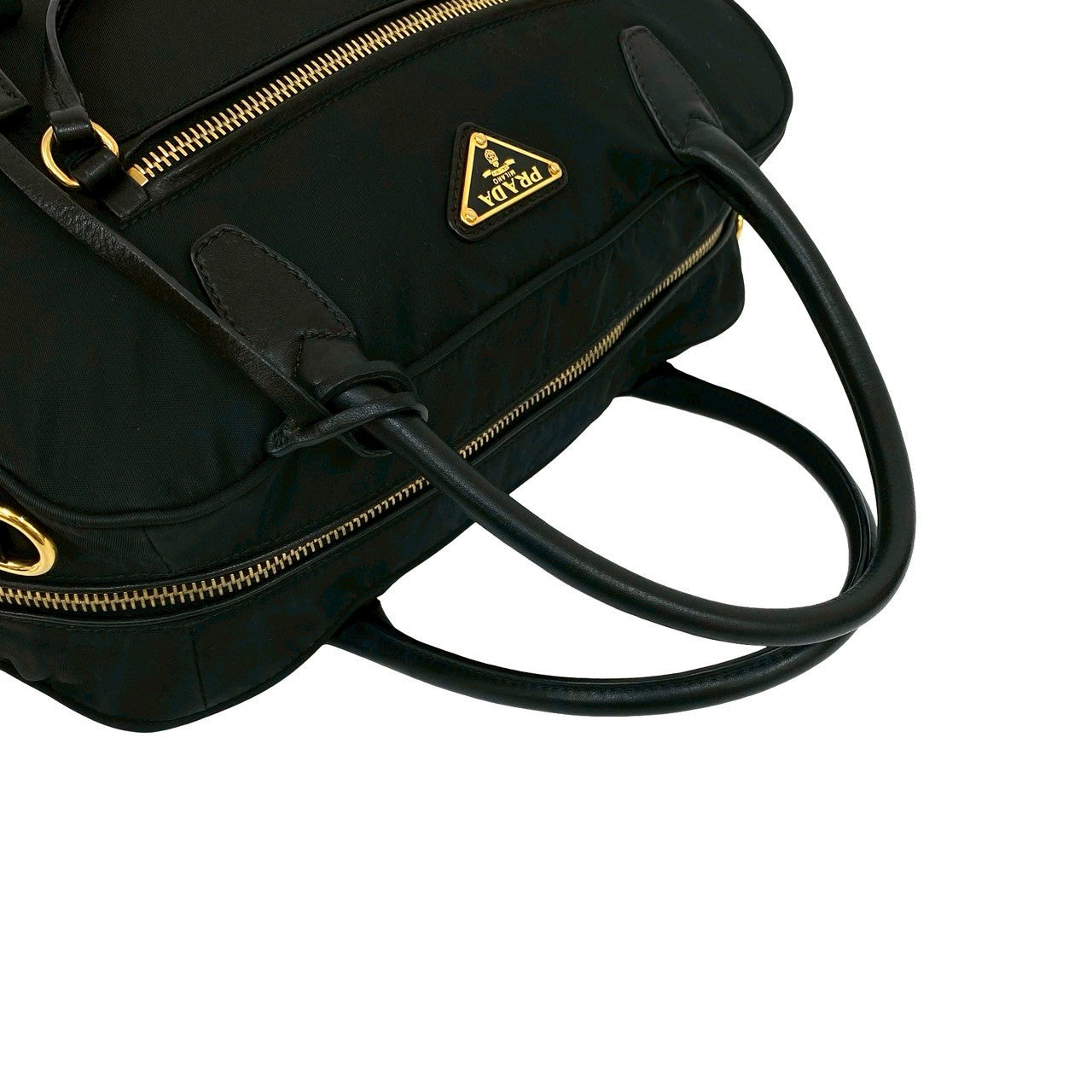 PRADA Handbag Nylon black