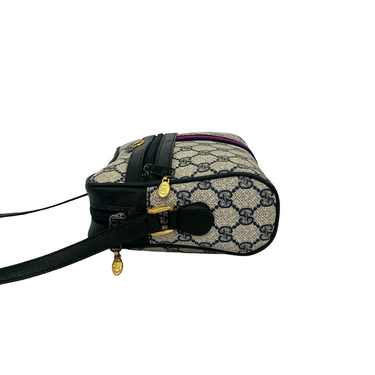 GUCCI Shoulder Bag leather Navy