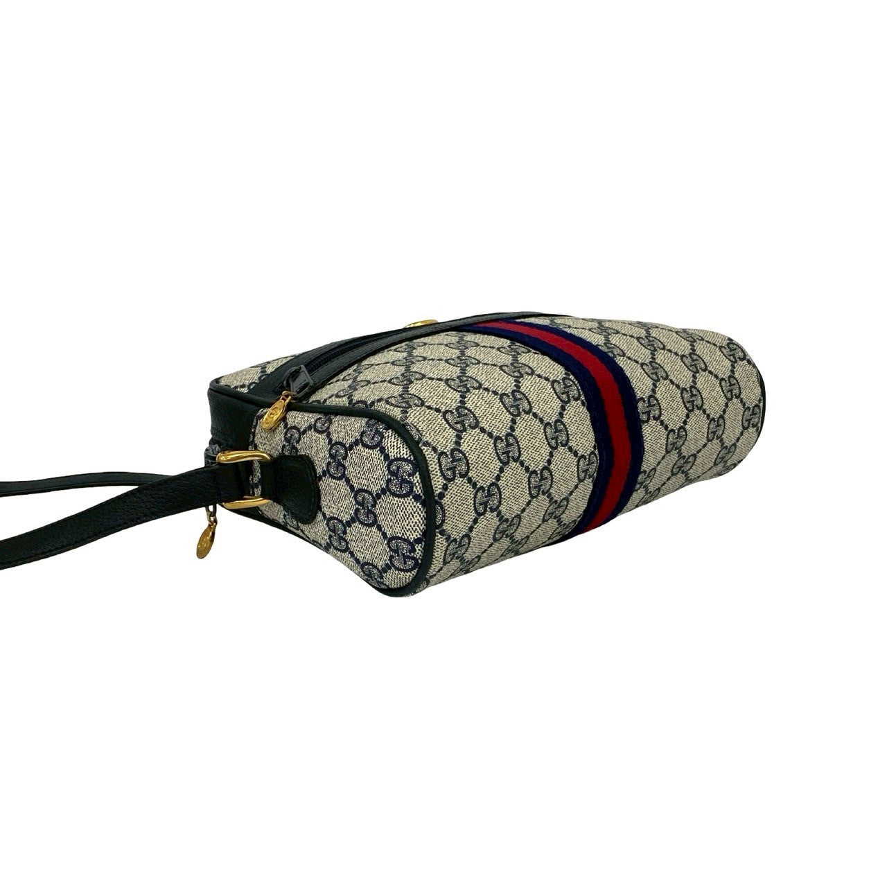 GUCCI Shoulder Bag leather Navy