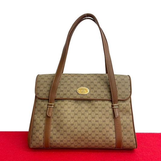 GUCCI Handbag leather Brown