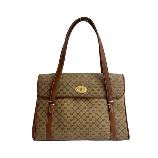 GUCCI Handbag leather Brown
