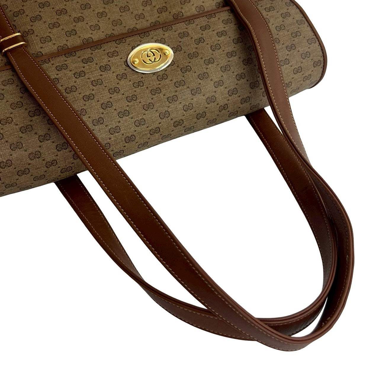 GUCCI Handbag leather Brown