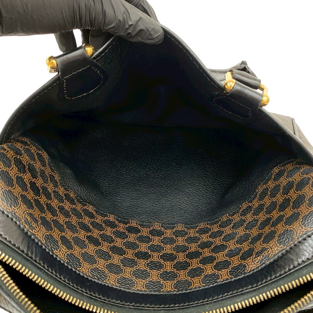 CELINE Handbag leather black