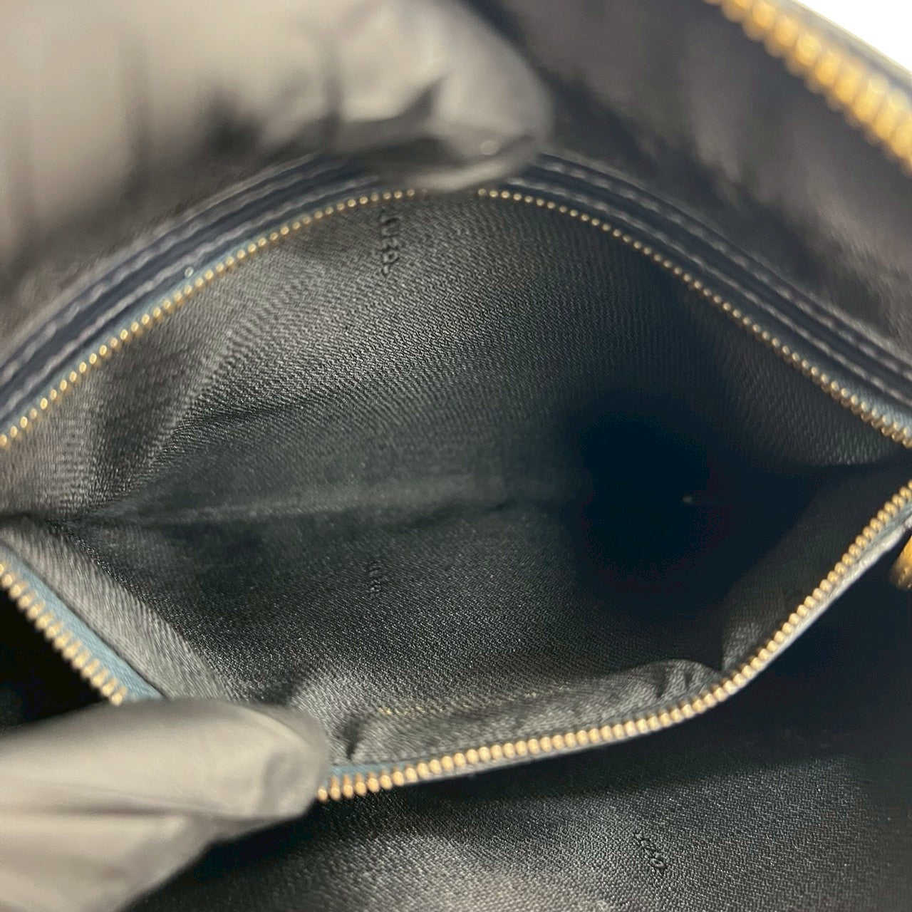 FENDI Shoulder Bag Epi Leather Navy