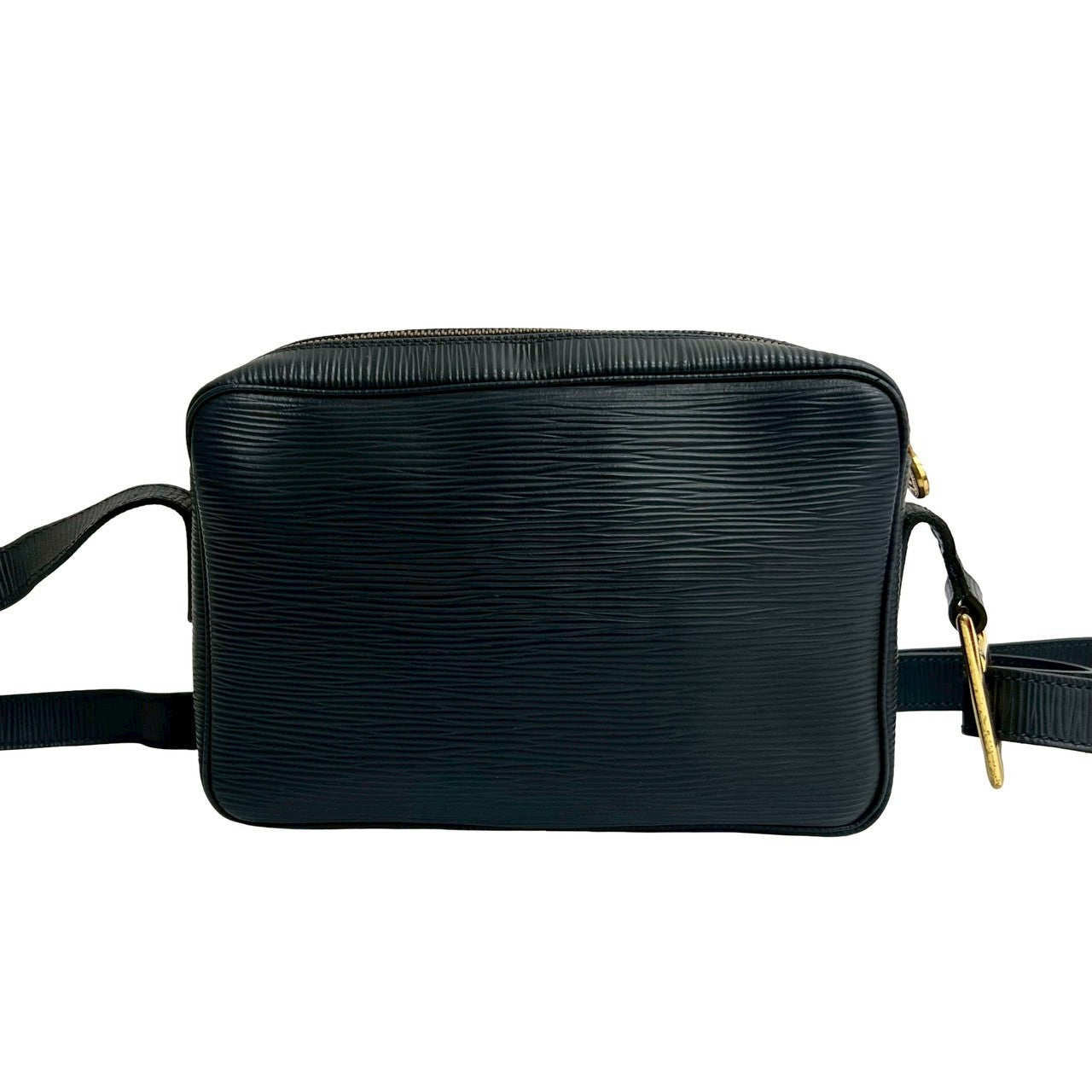 FENDI Shoulder Bag Epi Leather Navy