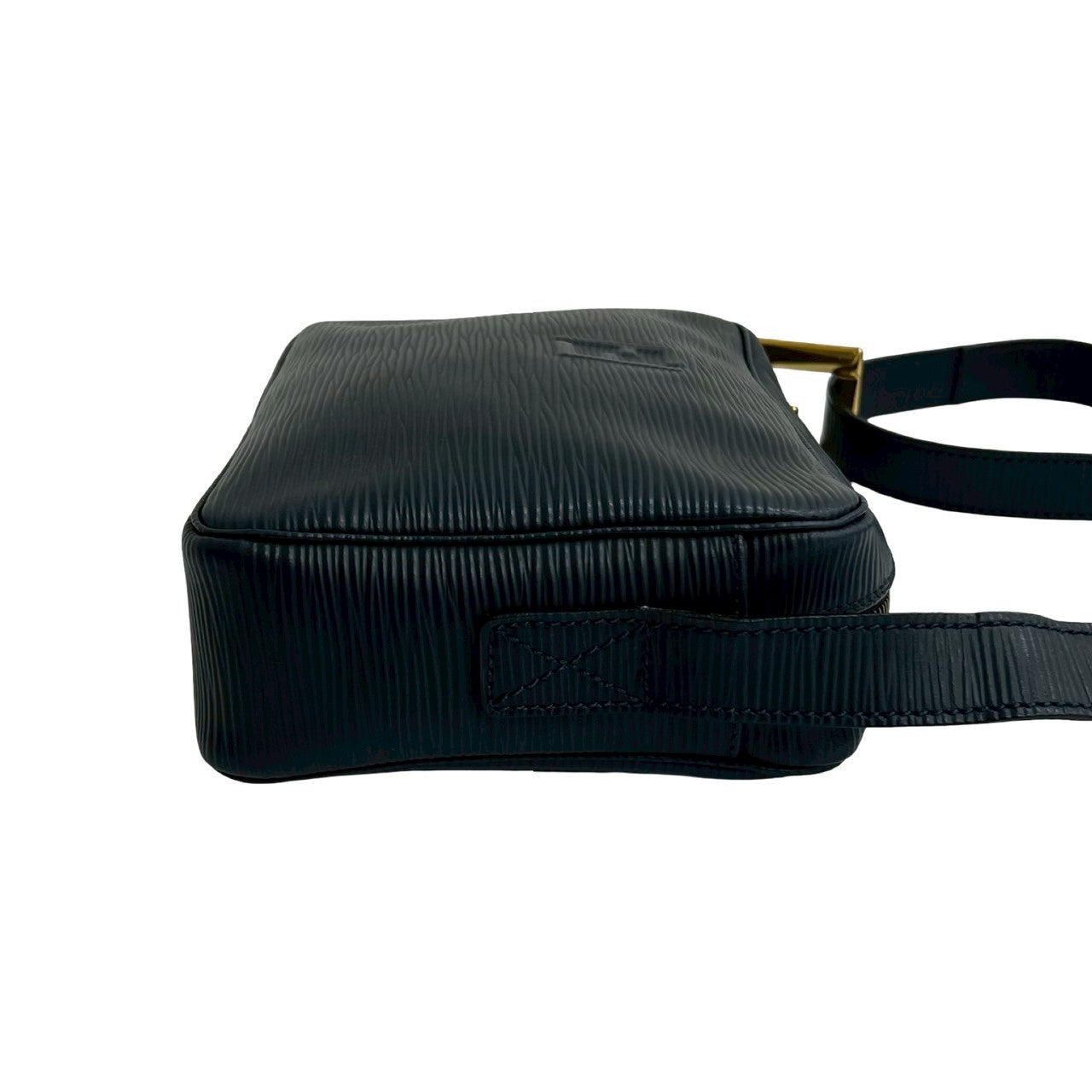 FENDI Shoulder Bag Epi Leather Navy