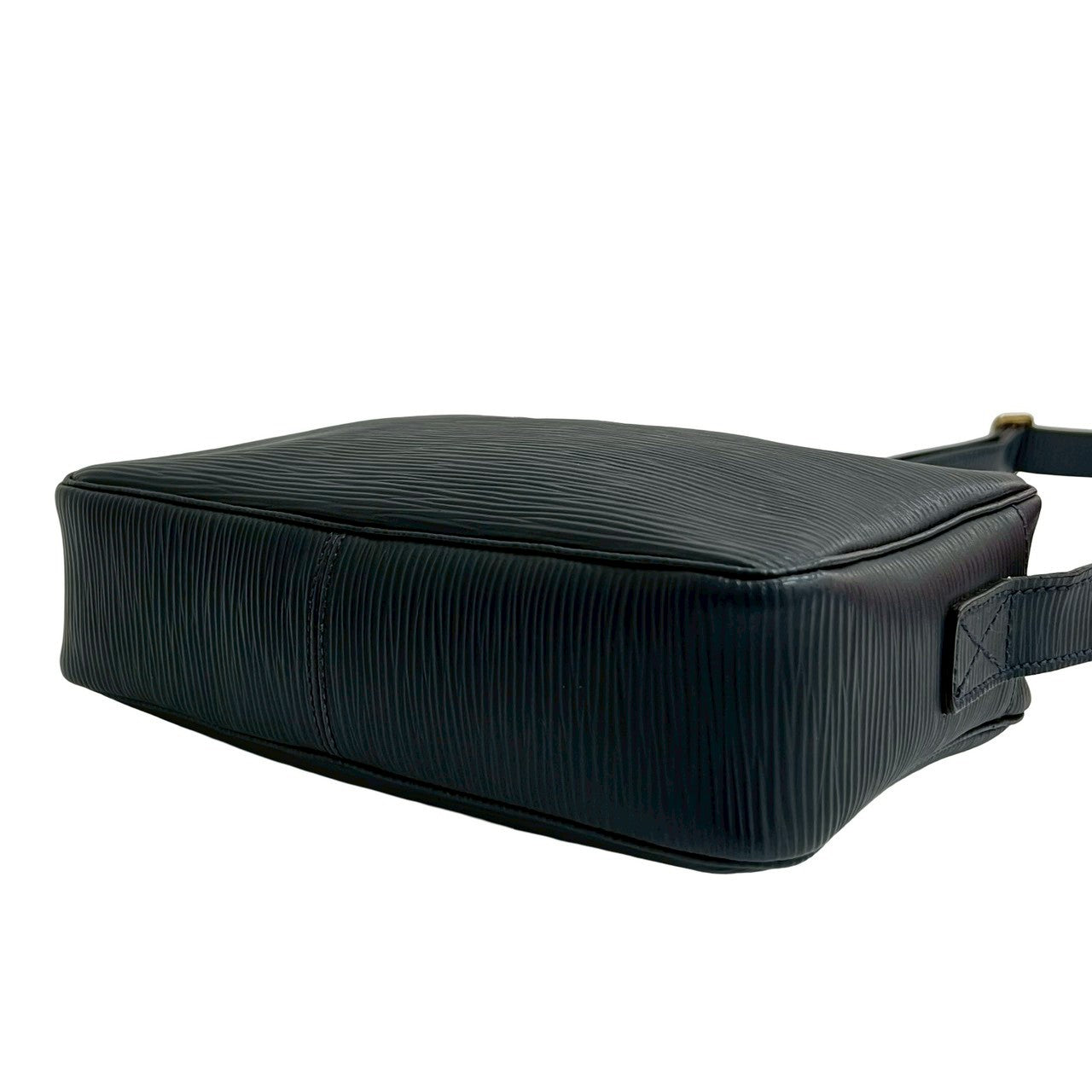 FENDI Shoulder Bag Epi Leather Navy