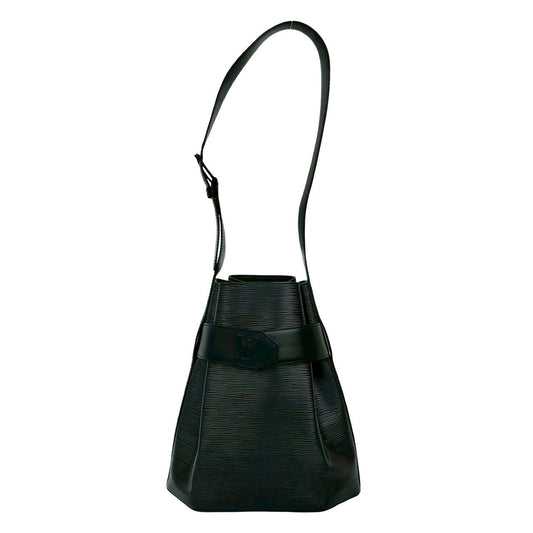 LOUIS VUITTON Shoulder Bag Epi Leather black Epi Sack de Paul