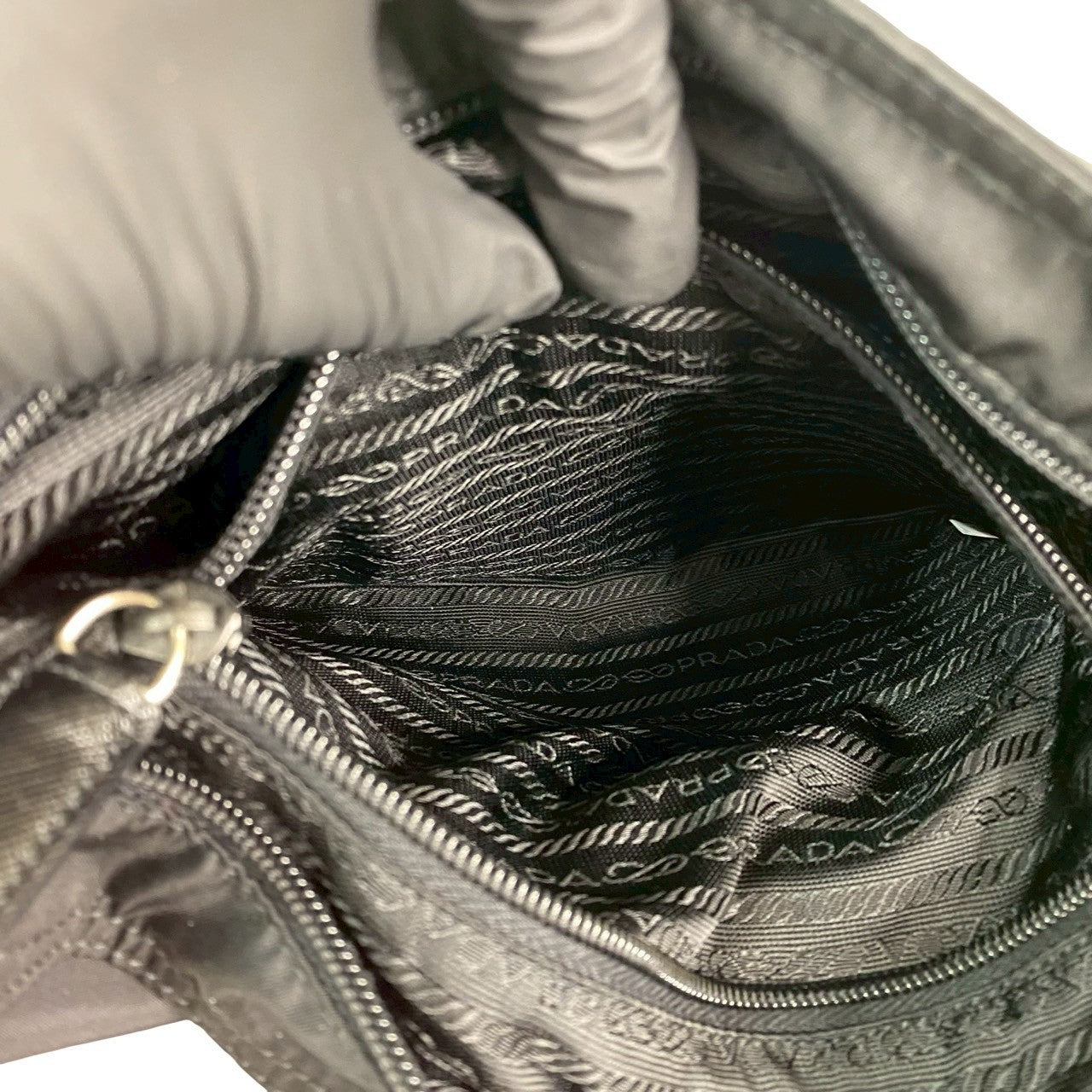 PRADA Shoulder Bag Nylon black