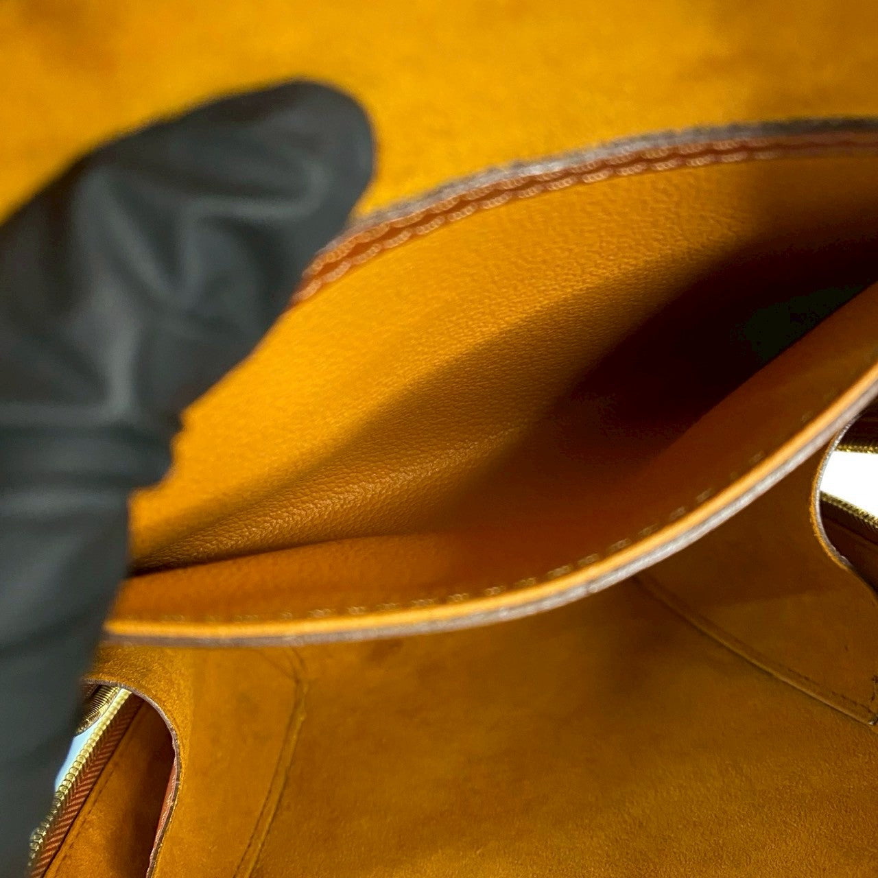 LOUIS VUITTON Backpack Epi Leather Brown Epi Mabillon