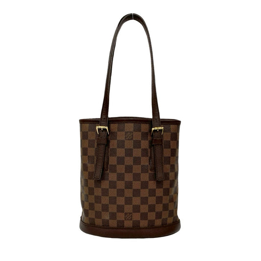 LOUIS VUITTON Tote Bag leather Brown Damier Mare Baquet