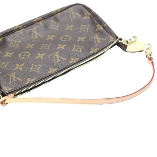 LOUIS VUITTON Pouch M40712 Monogram canvas Brown Pochette Monogram Accessoires Women Used Authentic