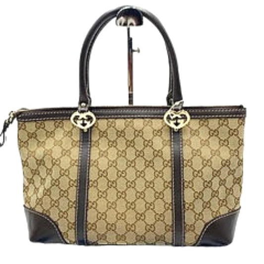 GUCCI Tote Bag 257069 GG canvas beige Handbag GG pattern canvas unisex(Unisex) Used Authentic