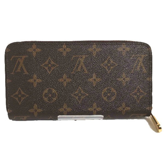 LOUIS VUITTON Long Wallet Purse M42616 Monogram canvas Brown Long Wallet Purse Monogram Zippy wallet unisex(Unisex) Used Authentic