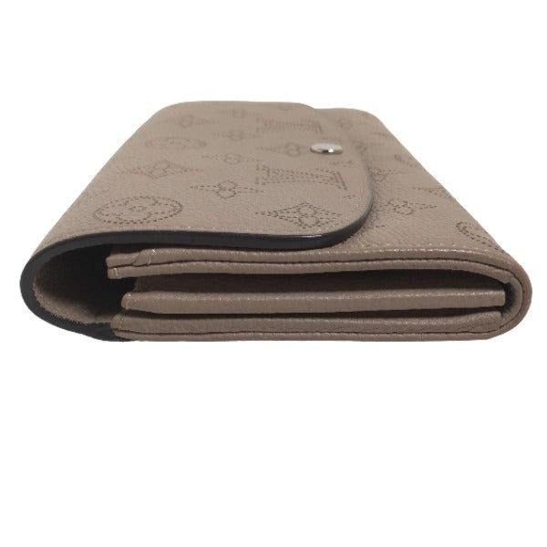LOUIS VUITTON Long Wallet Purse M60144 Monogram Mahina beige Long Wallet Purse Monogram Portefeuille Iris Women Used Authentic