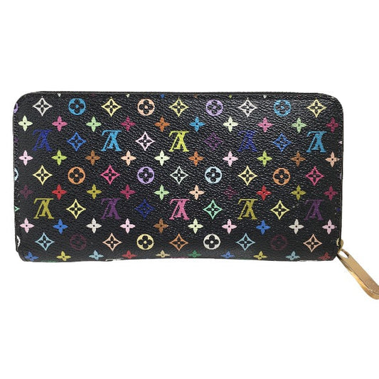 LOUIS VUITTON Long Wallet Purse M60050 Monogram canvas, leather Multicolor x noir Long Wallet Purse Monogram multicolor Zippy wallet Women(Unisex) Used Authentic