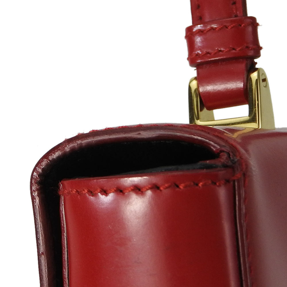 PRADA Handbag BN1670 Calfskin Red Women Used Authentic