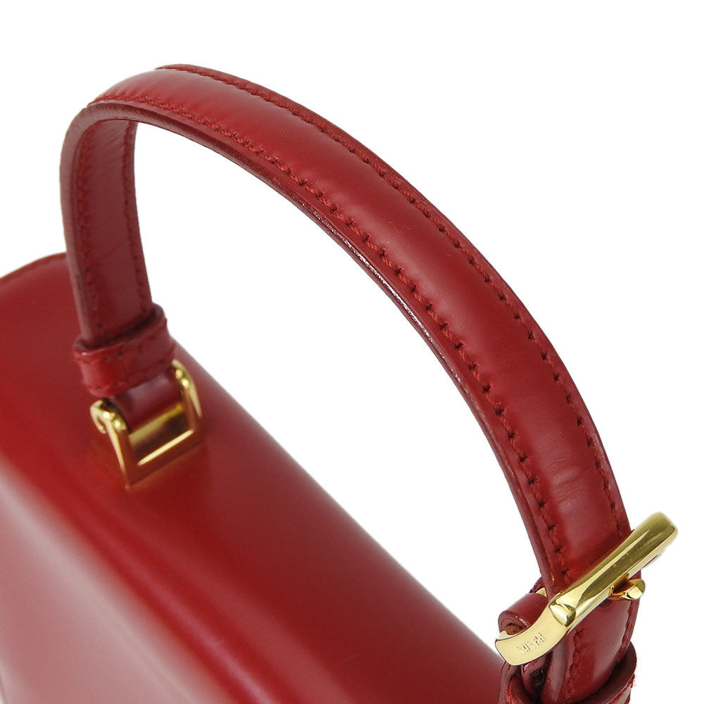 PRADA Handbag BN1670 Calfskin Red Women Used Authentic