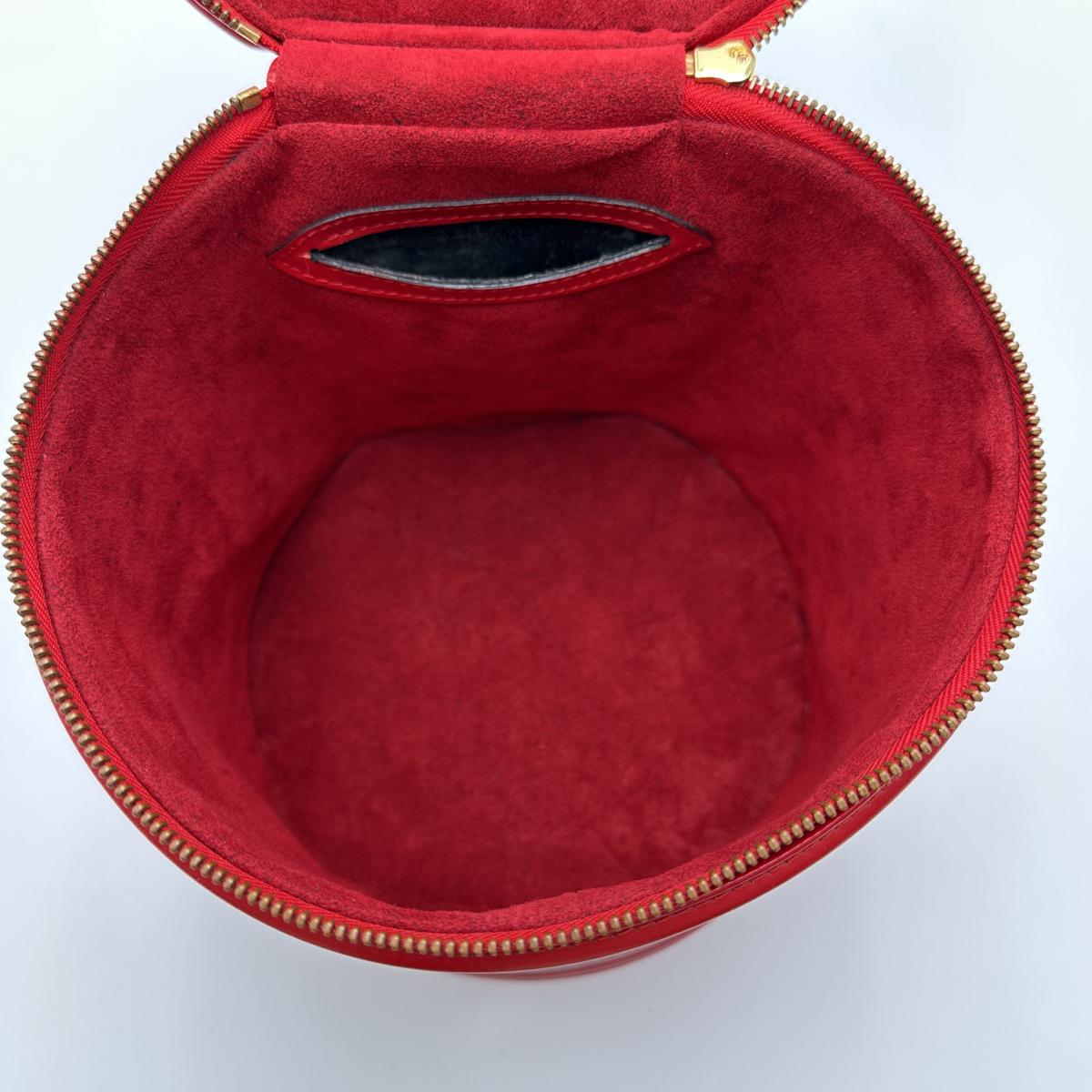 LOUIS VUITTON Handbag M48037 Epi Leather Castarian red Handbag Epi Cannes Women Used Authentic
