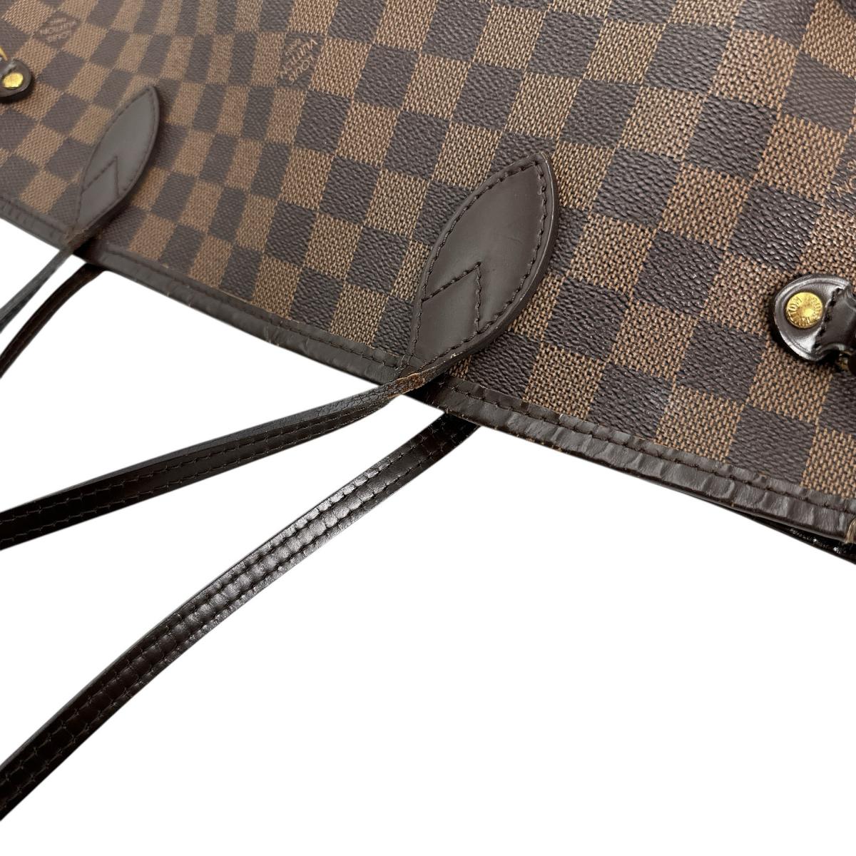 LOUIS VUITTON Tote Bag N51105 Damier canvas Brown lightweight Damier Neverfull MM Women Used Authentic