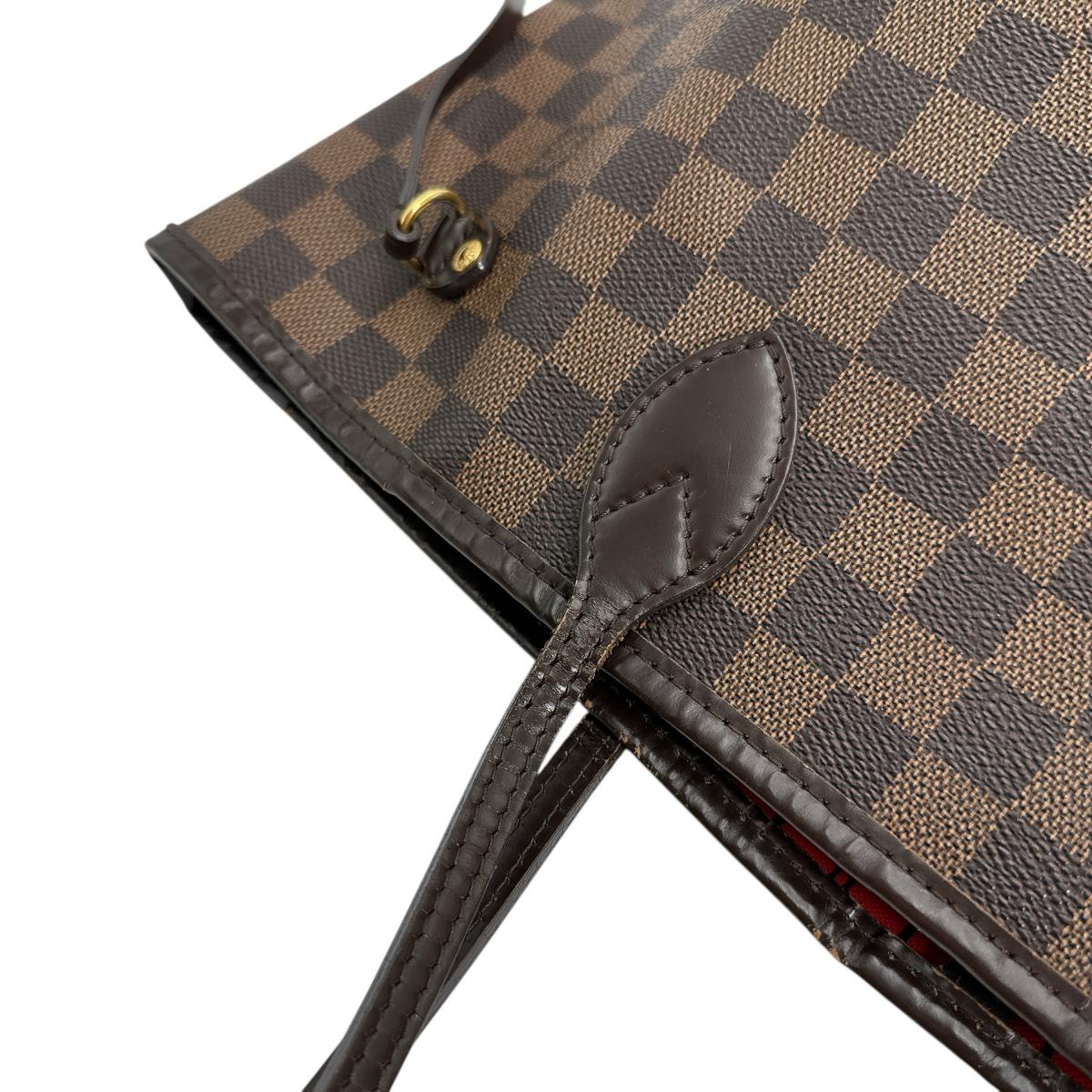 LOUIS VUITTON Tote Bag N51105 Damier canvas Brown lightweight Damier Neverfull MM Women Used Authentic