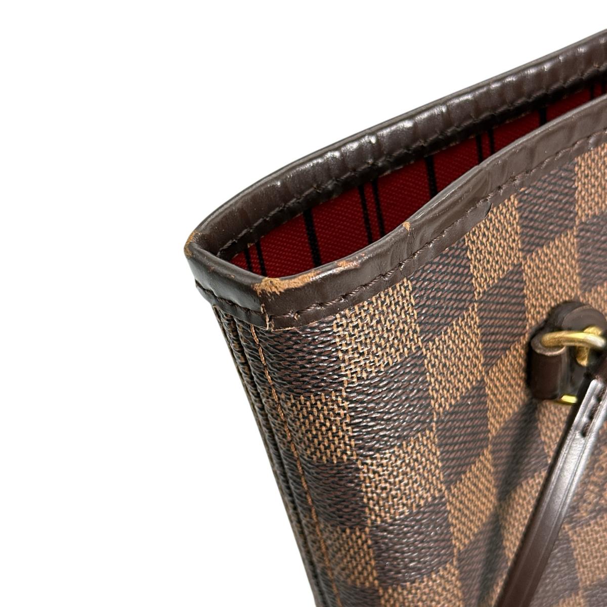 LOUIS VUITTON Tote Bag N51105 Damier canvas Brown lightweight Damier Neverfull MM Women Used Authentic