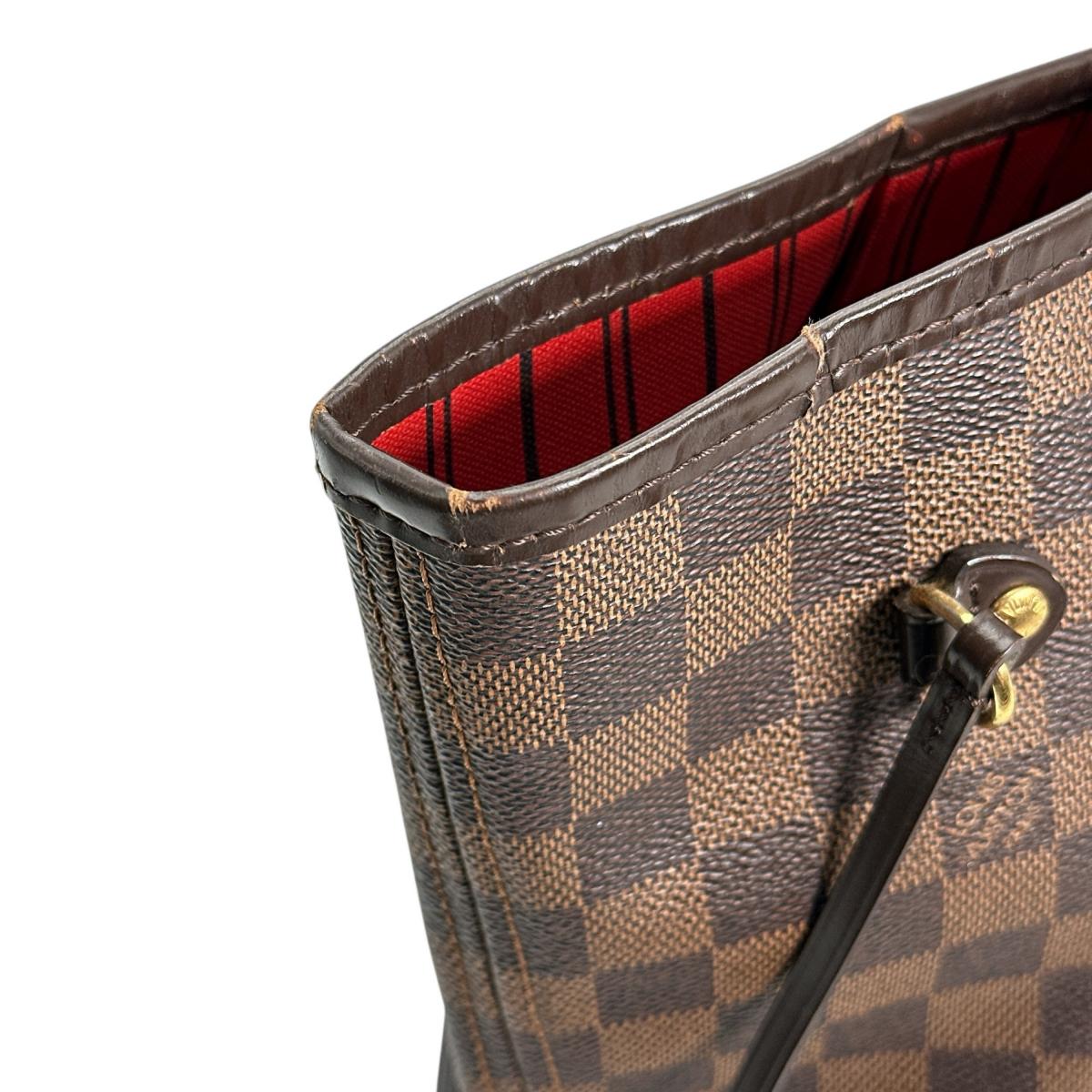 LOUIS VUITTON Tote Bag N51105 Damier canvas Brown lightweight Damier Neverfull MM Women Used Authentic