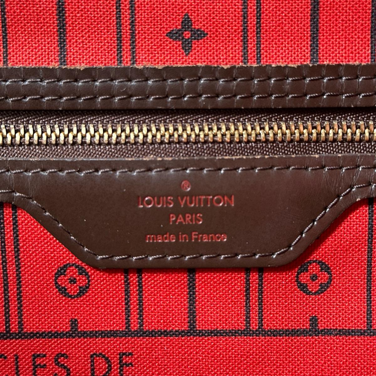 LOUIS VUITTON Tote Bag N51105 Damier canvas Brown lightweight Damier Neverfull MM Women Used Authentic