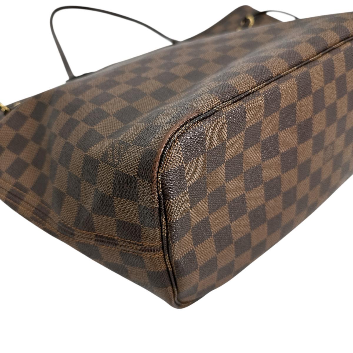 LOUIS VUITTON Tote Bag N51105 Damier canvas Brown lightweight Damier Neverfull MM Women Used Authentic
