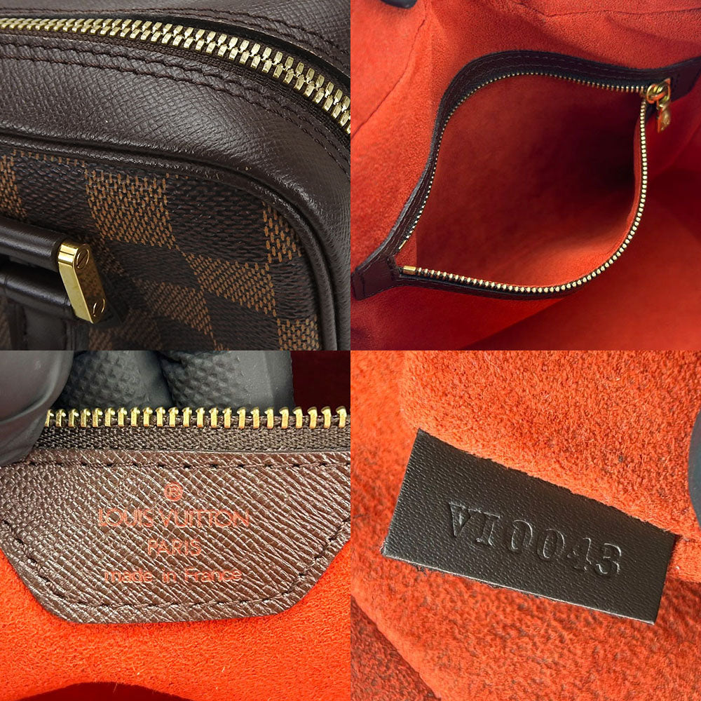 LOUIS VUITTON Handbag N51150 Damier Brown Brera Women Used Authentic