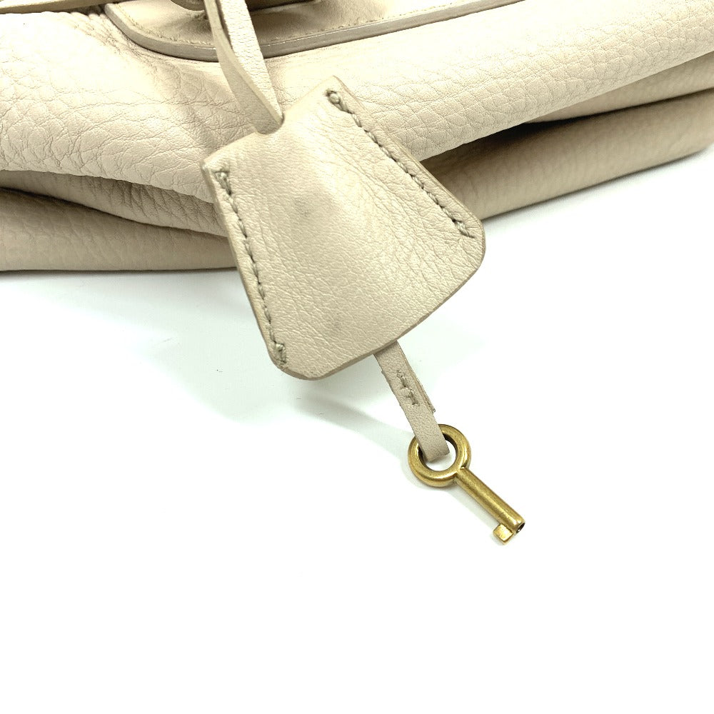 CELINE Handbag leather beige Old logo Mini Boston