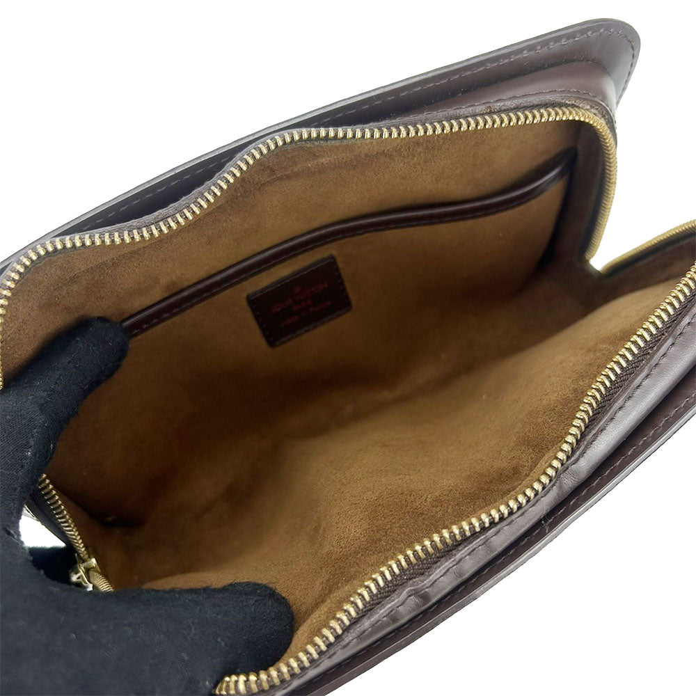 LOUIS VUITTON business bag N51993 Damier Brown Saint Louis mens Used Authentic