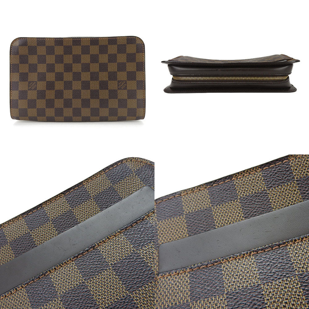LOUIS VUITTON business bag N51993 Damier Brown Saint Louis mens Used Authentic