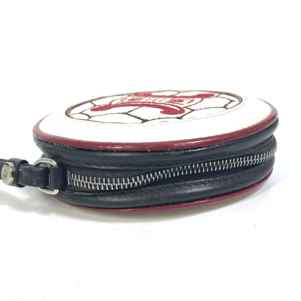 CELINE Coin case leather white Wallet Coin Pocket FIFA 2002 Women Used Authentic