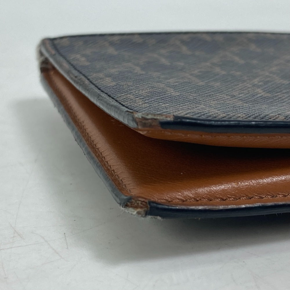 CELINE Folded wallet leather Brown Card Case triomphe wallet mens Secondhand Authentic