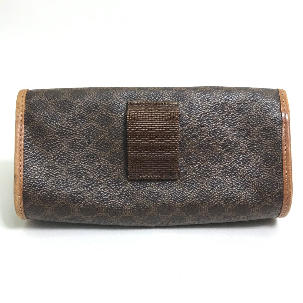 CELINE Waist bag PVC / Leather Brown Macadam Women 65 Used Authentic