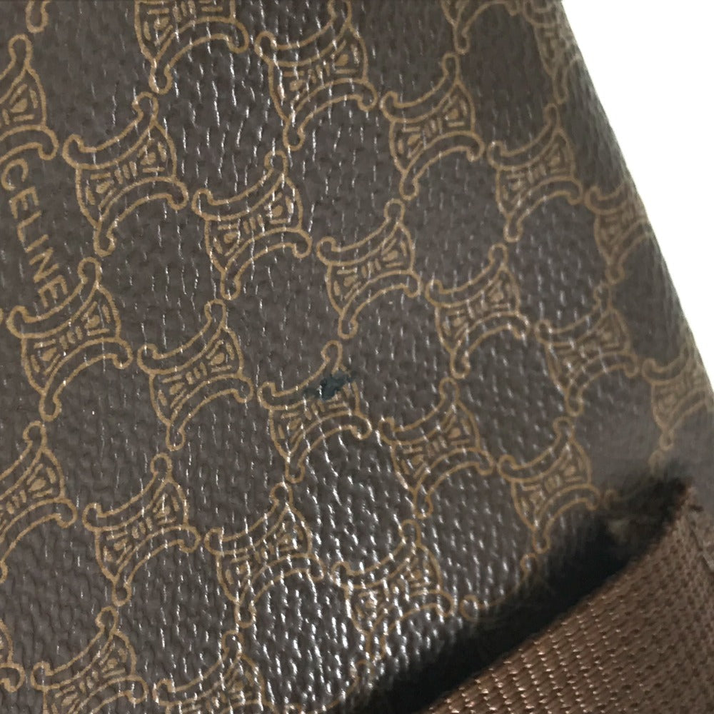 CELINE Waist bag PVC / Leather Brown Macadam Women 65 Used Authentic