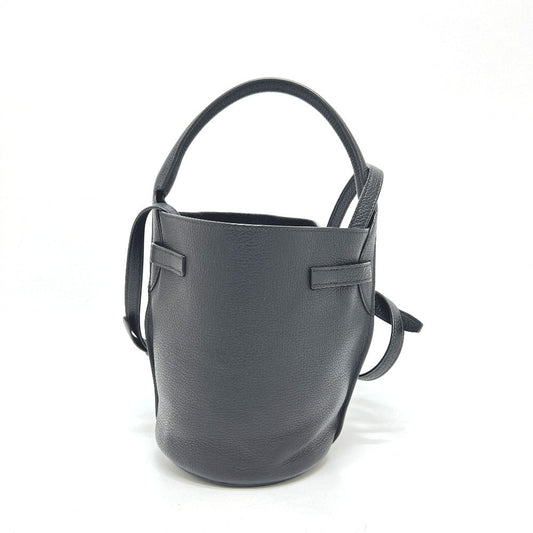 CELINE Shoulder Bag leather black Big Bag Bucket Nano