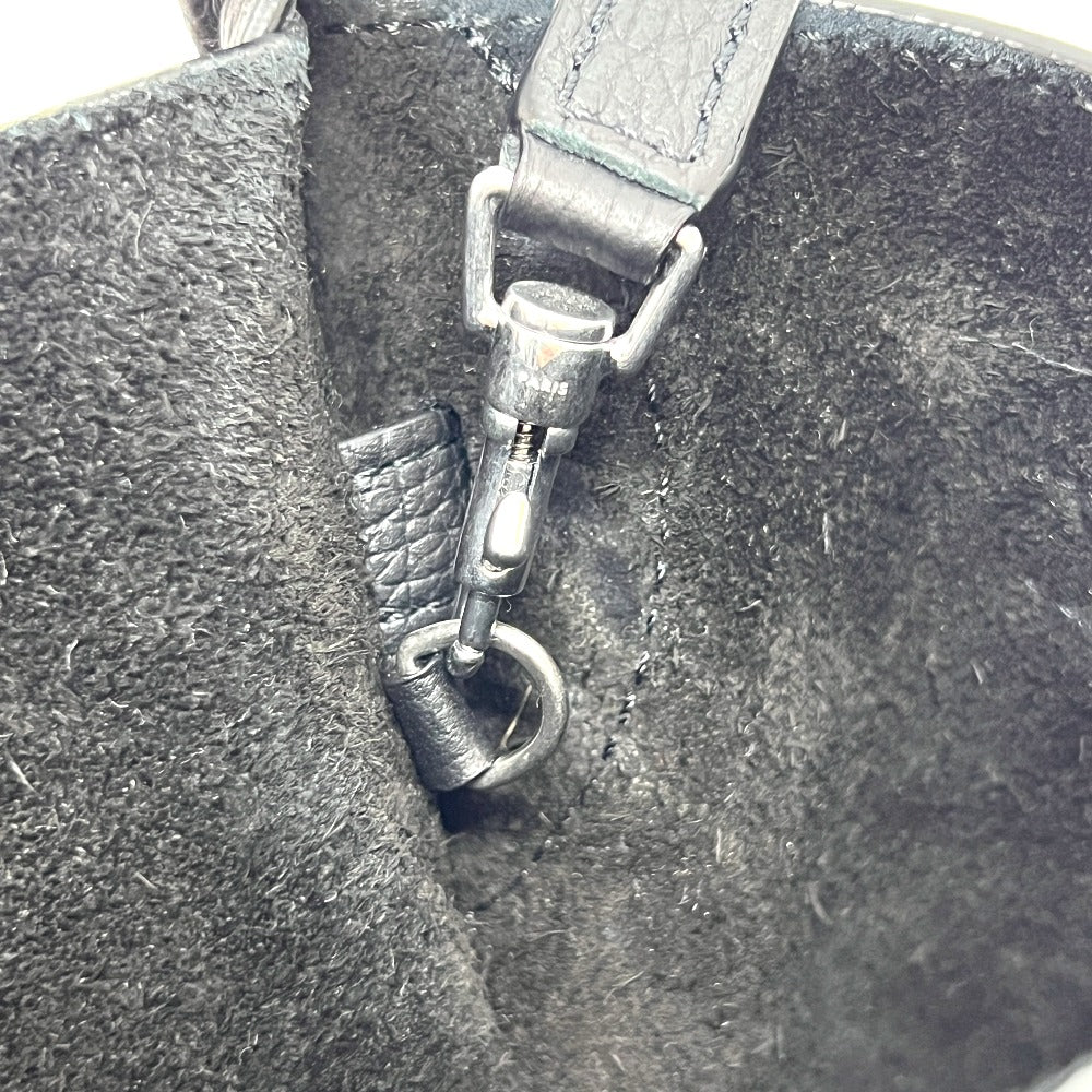 CELINE Shoulder Bag leather black Big Bag Bucket Nano