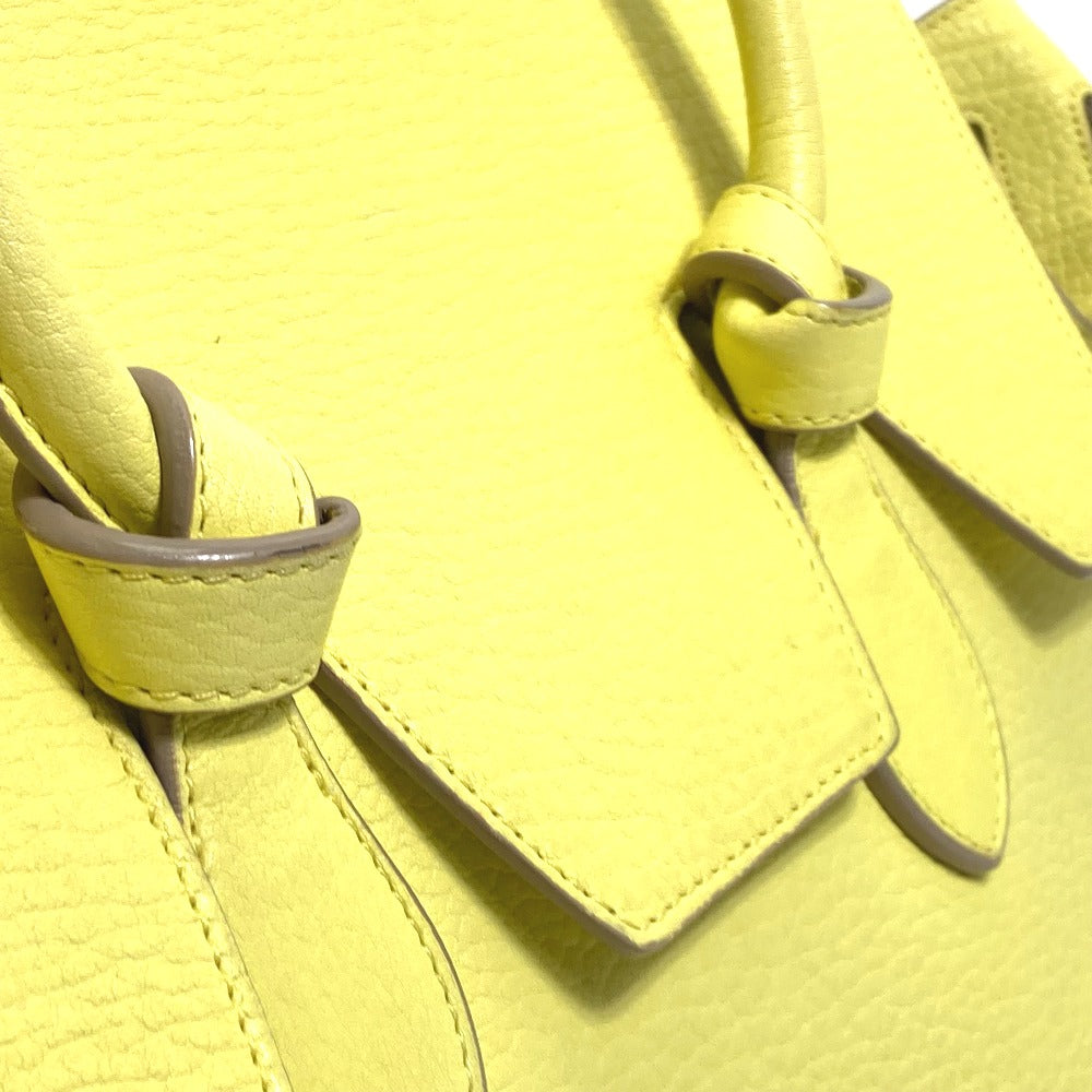 CELINE Handbag 175883 leather yellow Tote Bag belt bag Thai Mini Thai Bag Women Used Authentic