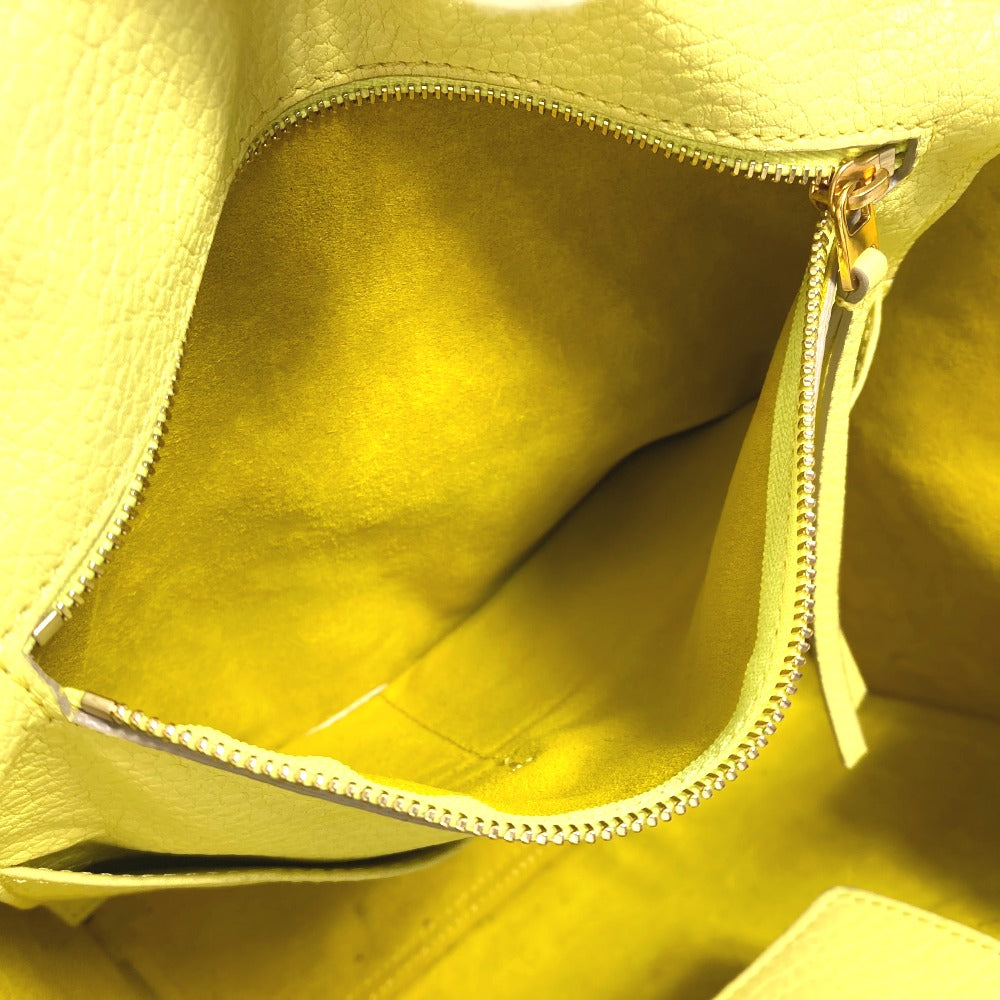 CELINE Handbag 175883 leather yellow Tote Bag belt bag Thai Mini Thai Bag Women Used Authentic
