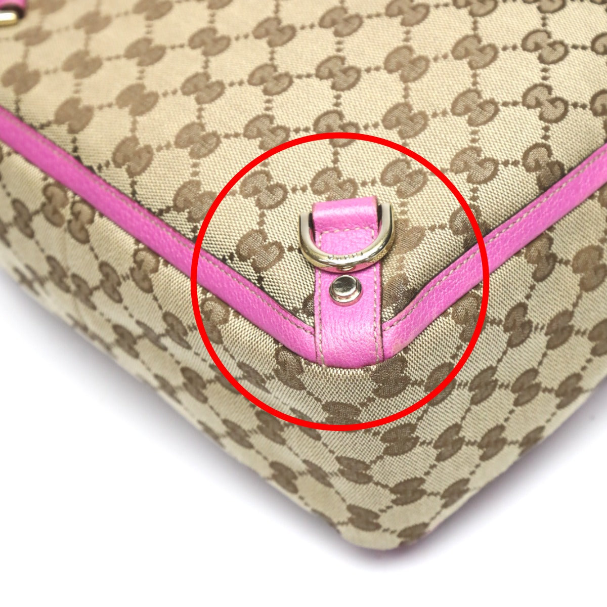 GUCCI Handbag 130739 GG canvas Brown Handbag Abbey 130739 Women Used Authentic