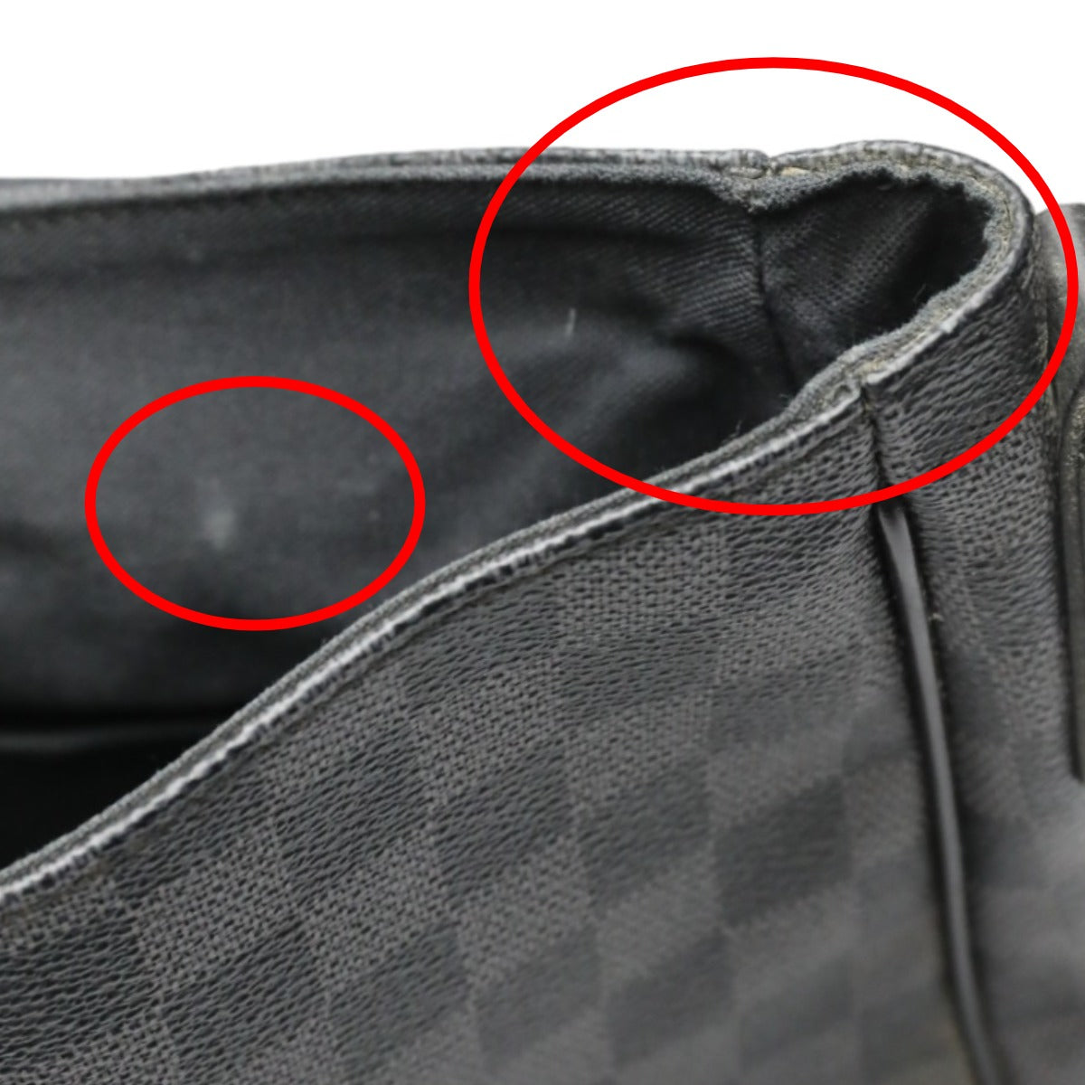 LOUIS VUITTON Shoulder Bag N58033 leather black Shoulder Bag Damier Grafitte Daniel GM unisex(Unisex) Used Authentic