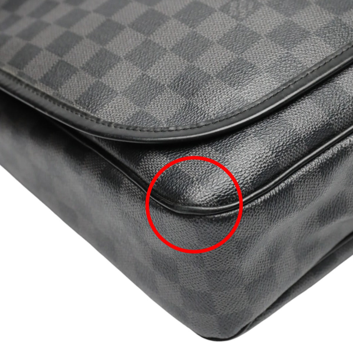 LOUIS VUITTON Shoulder Bag N58033 leather black Shoulder Bag Damier Grafitte Daniel GM unisex(Unisex) Used Authentic