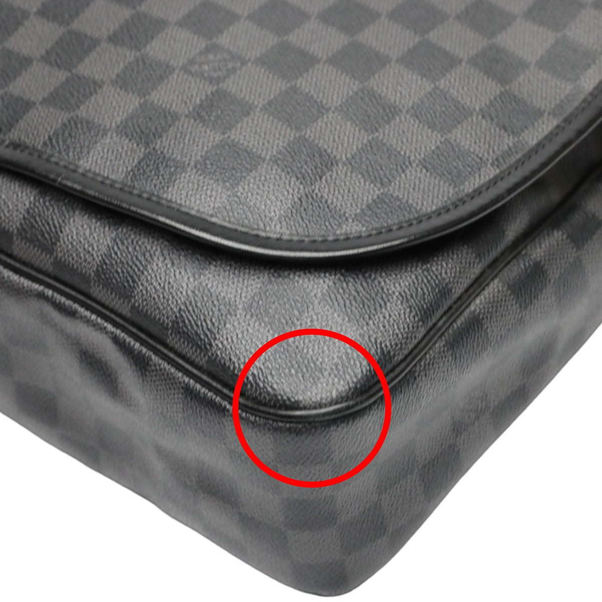 LOUIS VUITTON Shoulder Bag N58033 leather black Shoulder Bag Damier Grafitte Daniel GM unisex(Unisex) Used Authentic