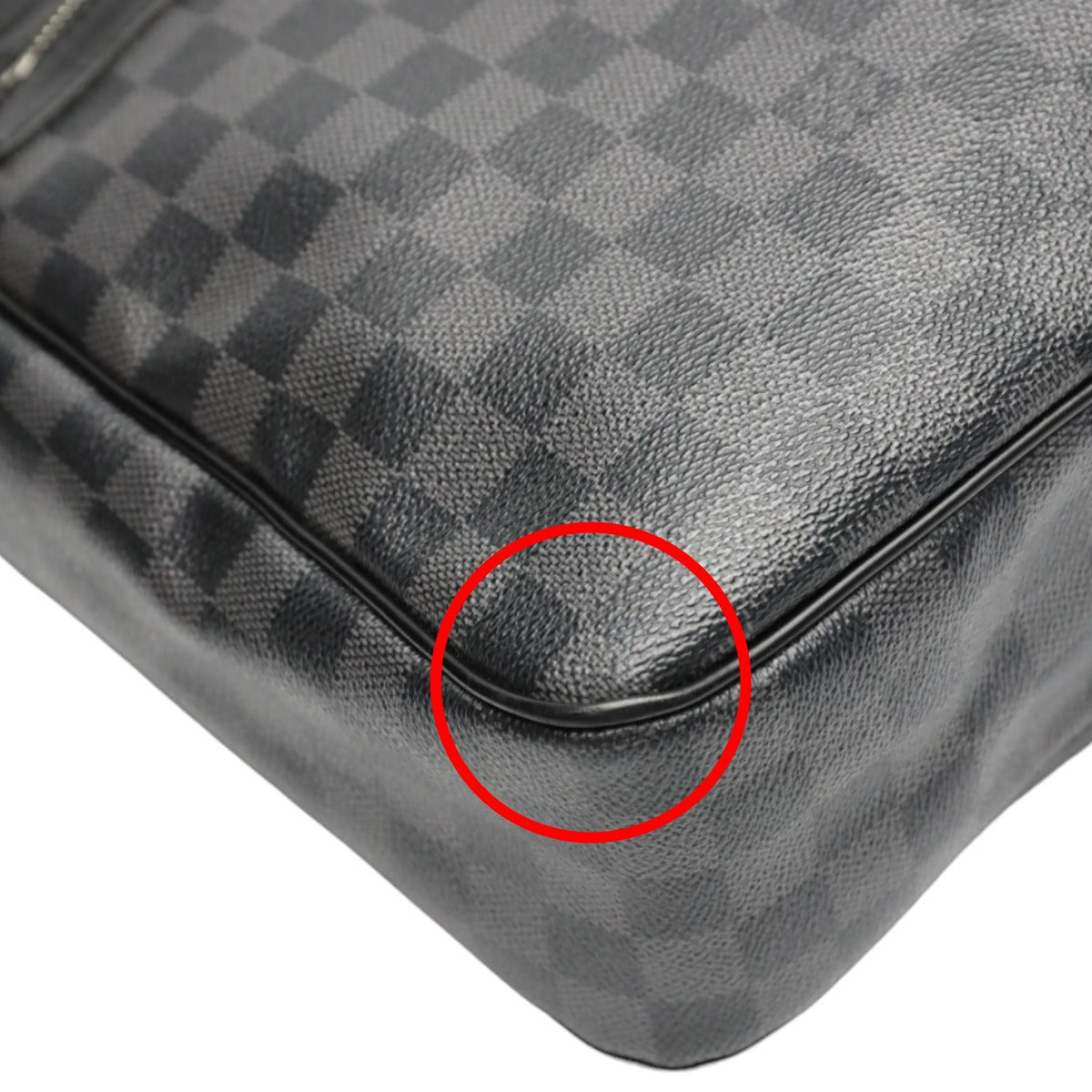 LOUIS VUITTON Shoulder Bag N58033 leather black Shoulder Bag Damier Grafitte Daniel GM unisex(Unisex) Used Authentic