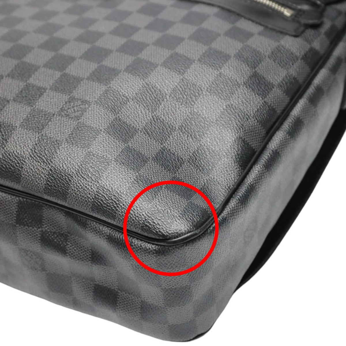 LOUIS VUITTON Shoulder Bag N58033 leather black Shoulder Bag Damier Grafitte Daniel GM unisex(Unisex) Used Authentic