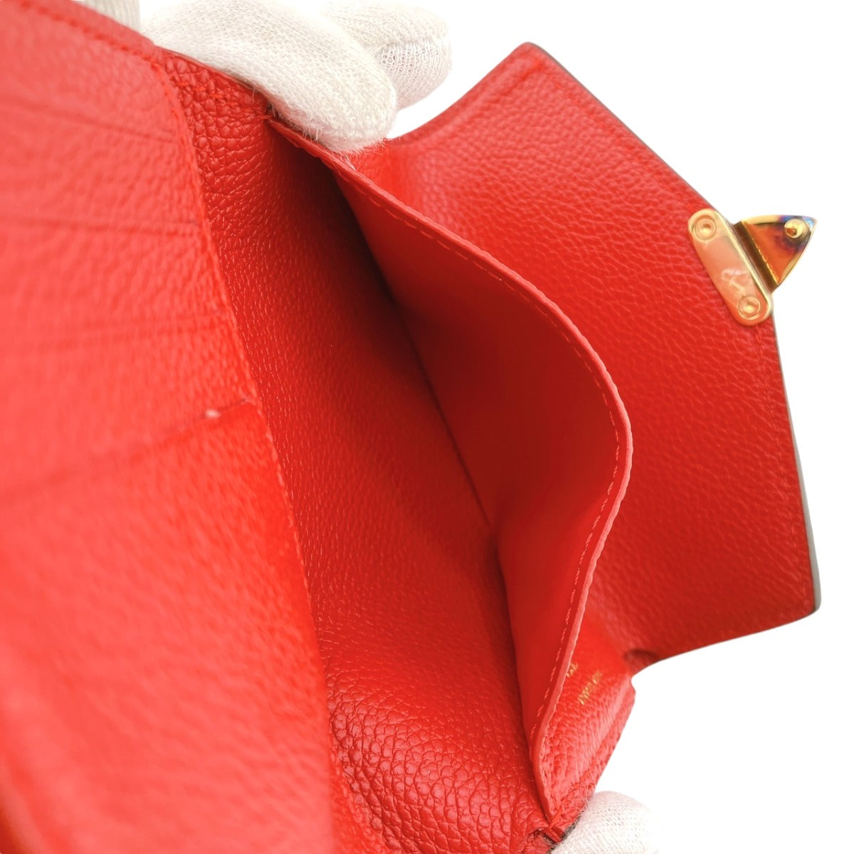 LOUIS VUITTON Tri-fold wallet M67478 Monogram canvas Red Monogram With Coin Pocket