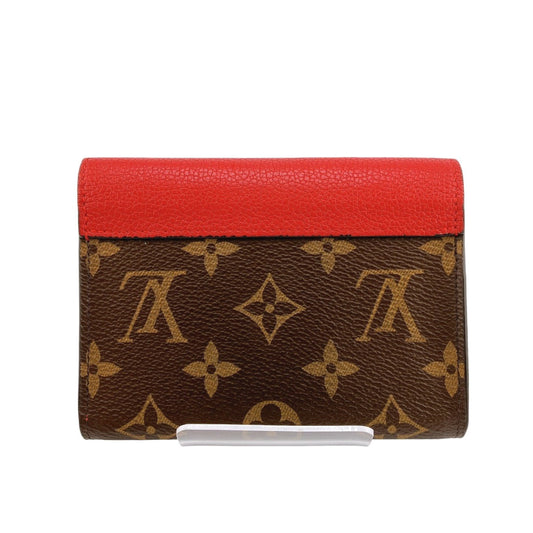 LOUIS VUITTON Tri-fold wallet M67478 Monogram canvas Red Monogram With Coin Pocket